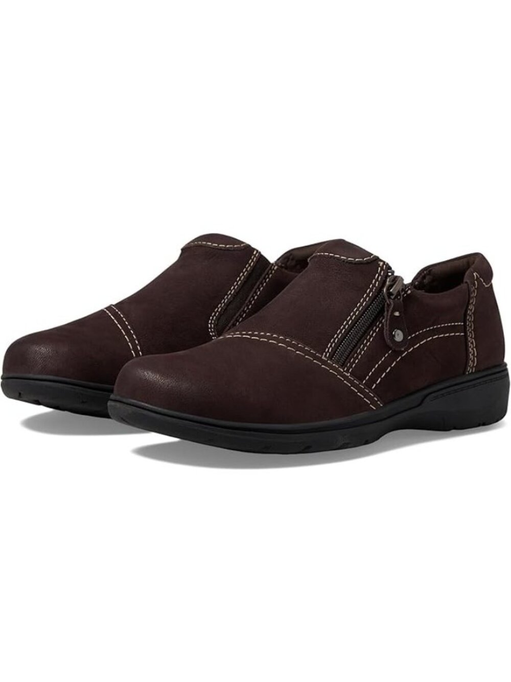 Clarks Carleigh Ray Loafers Women's - Dark Brown Nubuck - Size